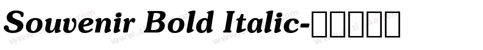 Souvenir Bold Italic字体转换